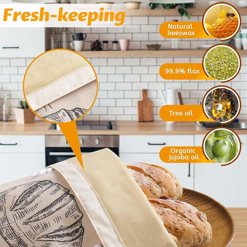 BeeLoafa Beeswax Bread Bag