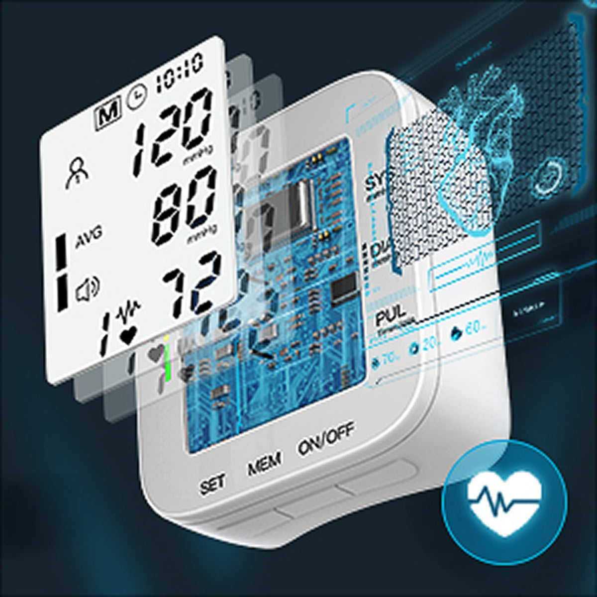 PresSurax Digital Blood Pressure Monitor