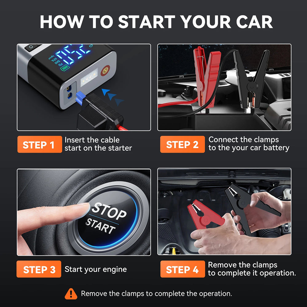 CarZapex Portable Car Jump Starter