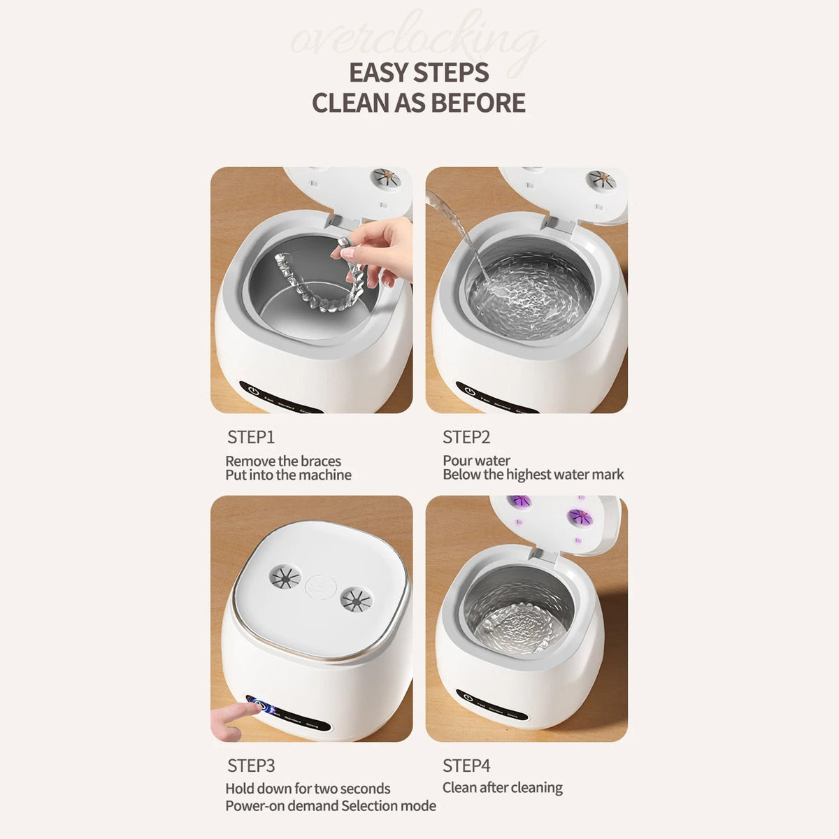 Denturexi Ultrasonic Retainer Cleaner