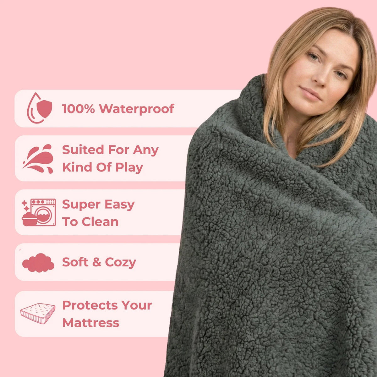 DryNestur Waterproof Blanket For Couples
