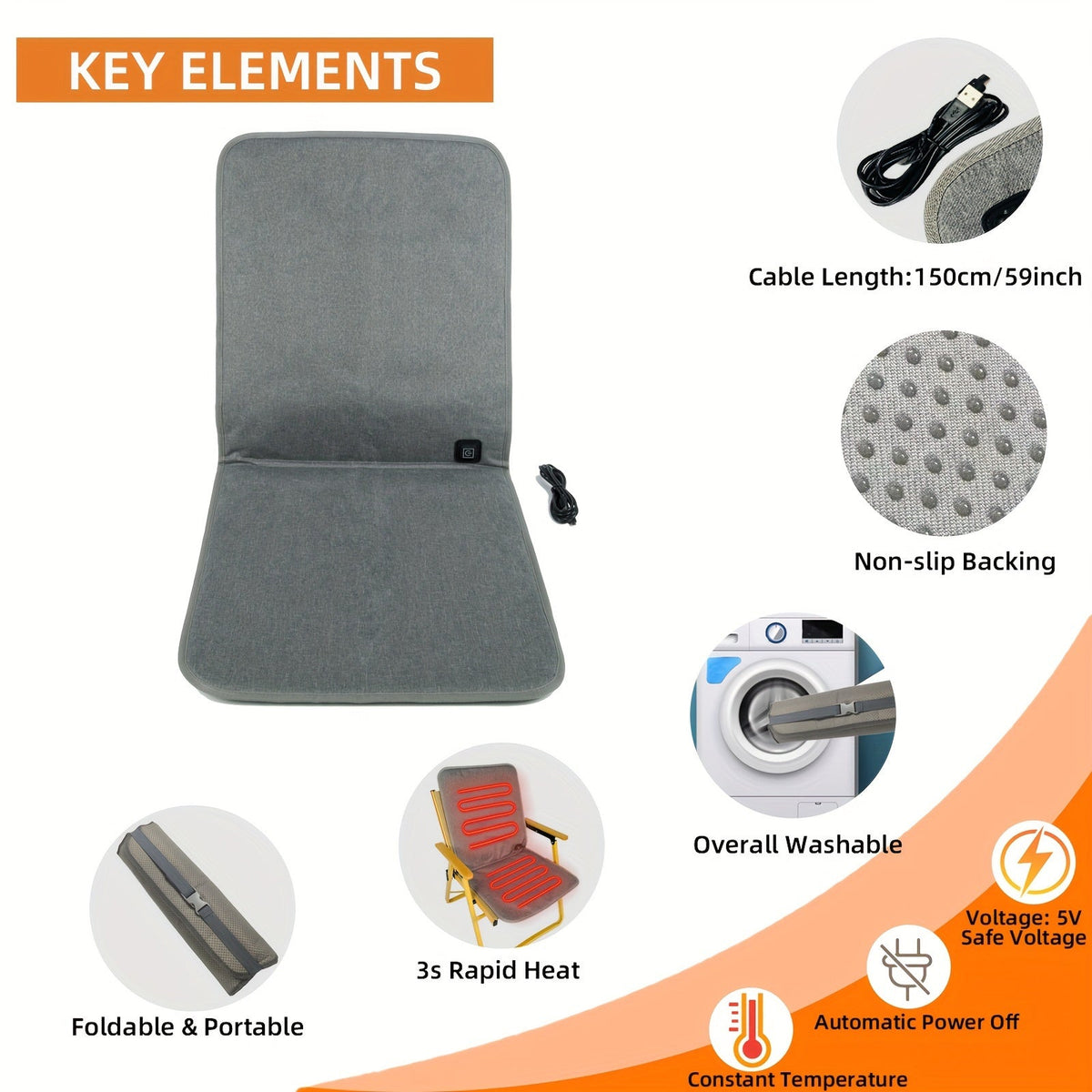 HeatySit Heated Chair Pad