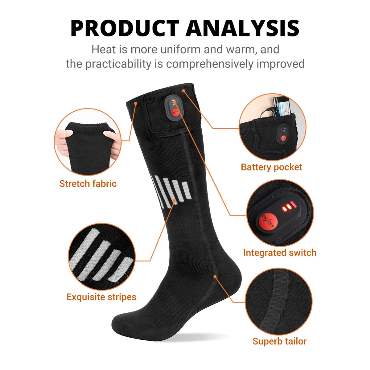 HetFosox Heated Socks