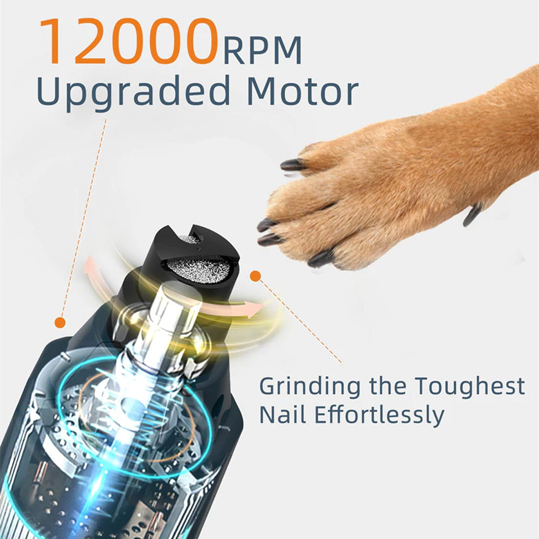 PawyZie Silent Dog Nail Grinder
