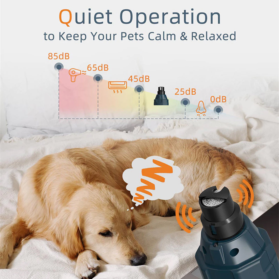 PawyZie Silent Dog Nail Grinder