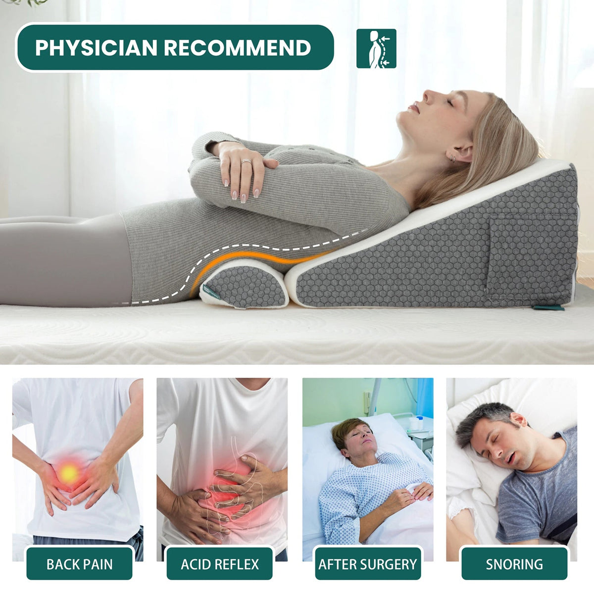 Somnoxy Bed Wedge for Acid Reflux