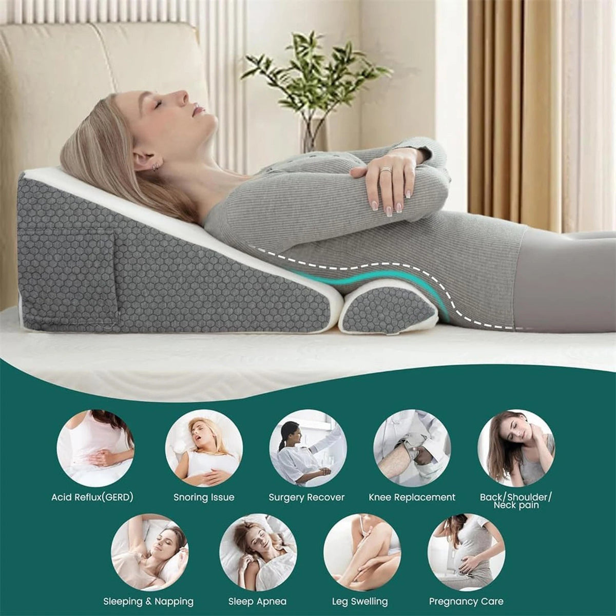 Somnoxy Bed Wedge for Acid Reflux