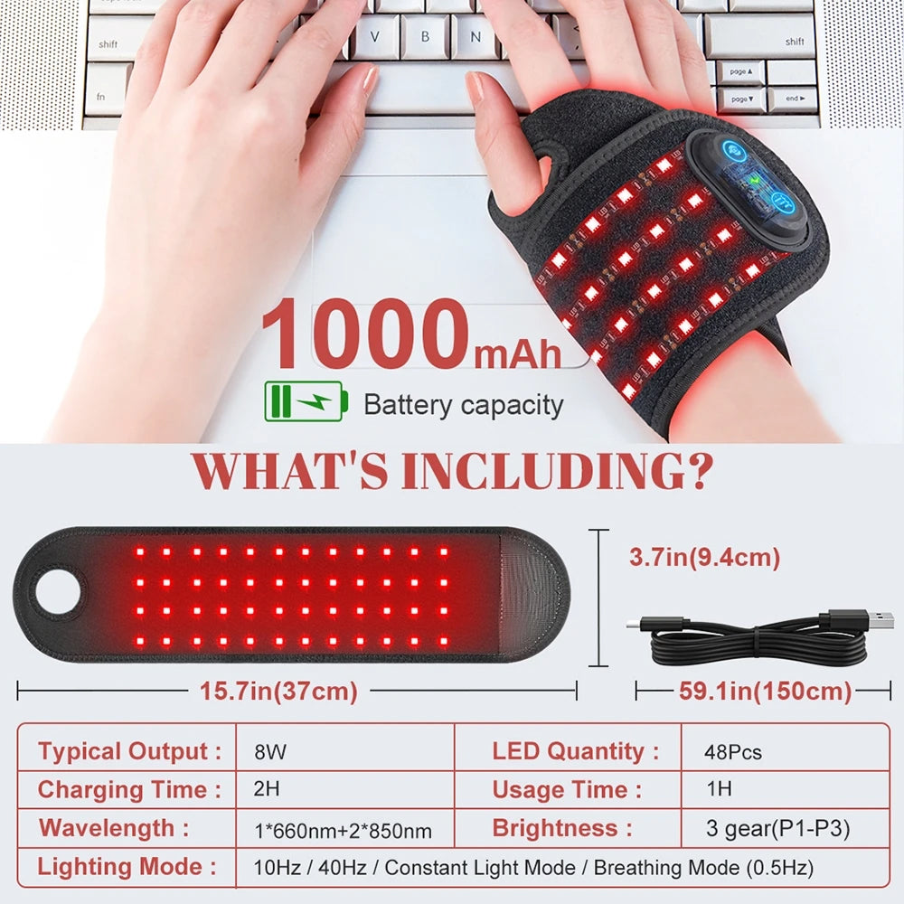 TheraWri Red Light Therapy Wrist Wrap