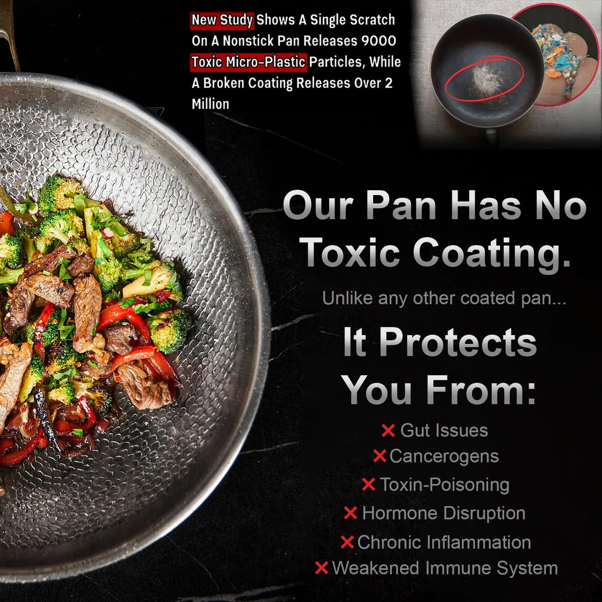 TiTriexi 3-Piece Titanium Cookware Bundle