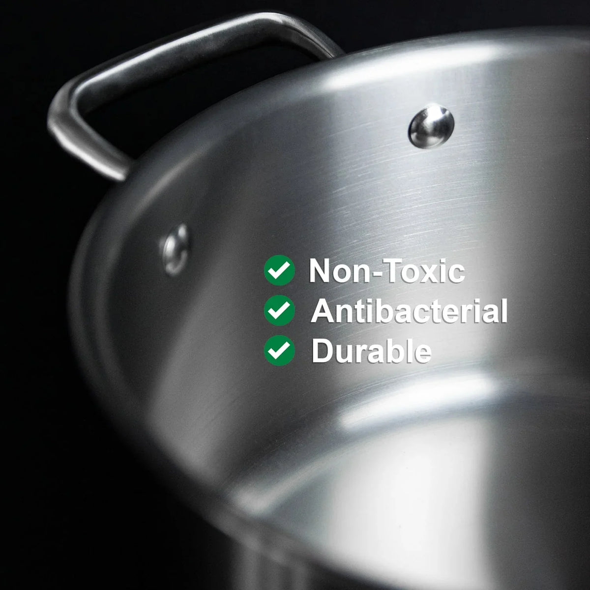 TiTriexi 3-Piece Titanium Cookware Bundle