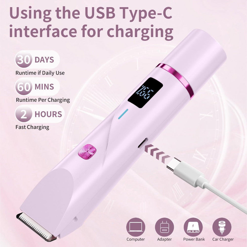 Velvesxa Pubic Hair Trimmer for Women
